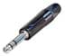 Toon details voor jack 6,3mm profi steker 3-polig zwart nikkel Afbeelding van jack 6,3mm profi steker 3-polig zwart nikkel