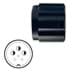 Toon details voor body with nut 26R male black Afbeelding van body with nut 26R male black