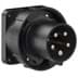 Show details for CEE toestel-inbouw 5p  63A 400V 6h zwart 100x100mm IP67 PCE Picture of CEE toestel-inbouw 5p  63A 400V 6h zwart 100x100mm IP67 PCE