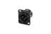 Toon details voor XLR chassis D 3 pin pen zwart behuizing goudcontacten REAN Afbeelding van XLR chassis D 3 pin pen zwart behuizing goudcontacten REAN
