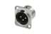 Toon details voor XLR chassis D 3 pin pen nikkel behuizing zilvercontacten REAN Afbeelding van XLR chassis D 3 pin pen nikkel behuizing zilvercontacten REAN