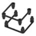 Toon details voor cap nut 5 plastic 56x56mm zwart Afbeelding van cap nut 5 plastic 56x56mm zwart