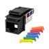 Show details for keystone RJ45/110 CAT5E UTP zwart  90gr S45 Picture of keystone RJ45/110 CAT5E UTP zwart  90gr S45