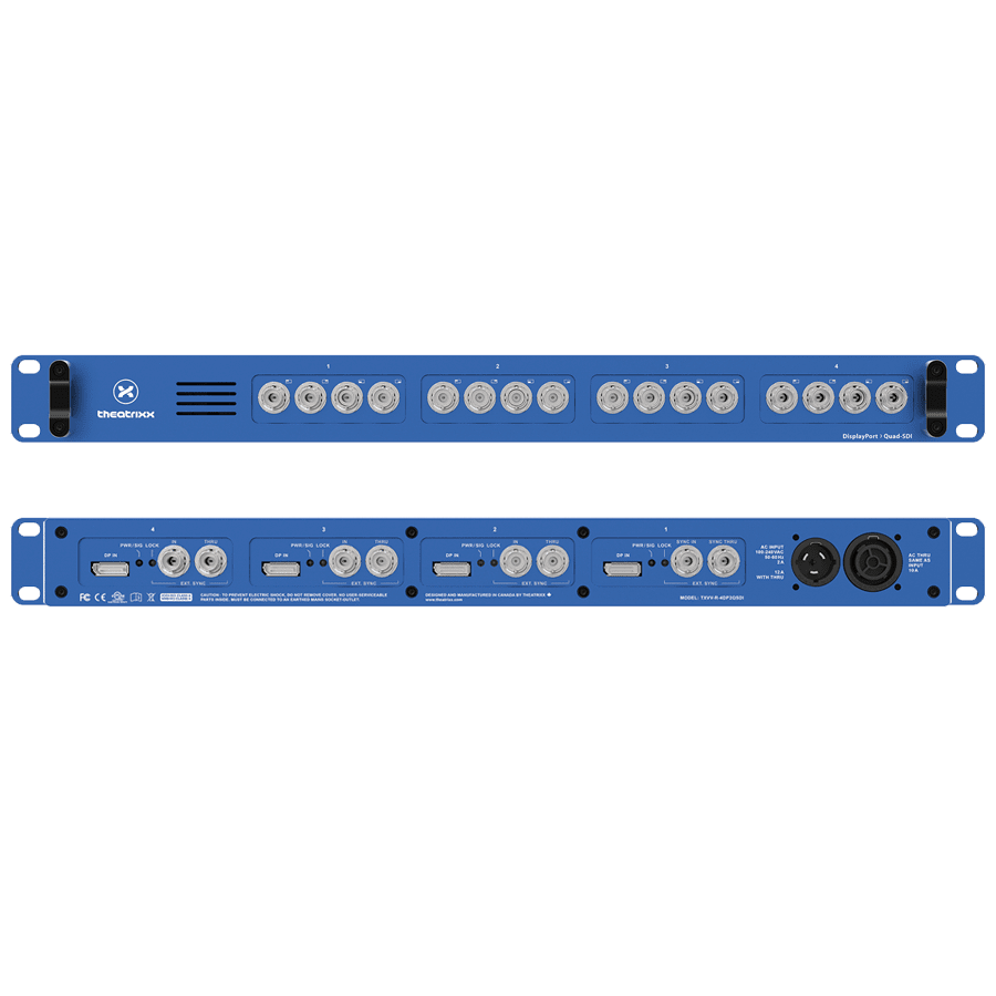 Afbeelding voor categorie DisplayPort to Quad SDI Rackmount 