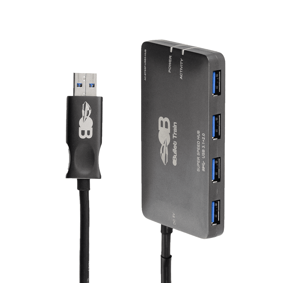 Afbeelding voor categorie USB 3.1 kabel met HUB 4xUSB-A BulletTrain