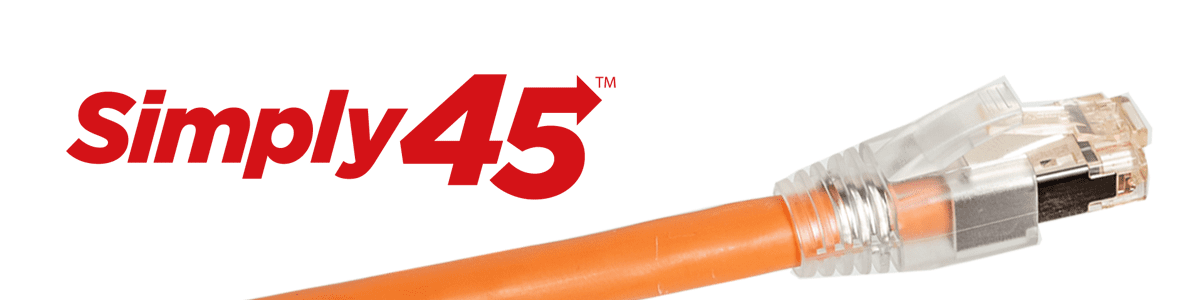 Cat6A / 7 montage met Simply45® Standard WE/SS 