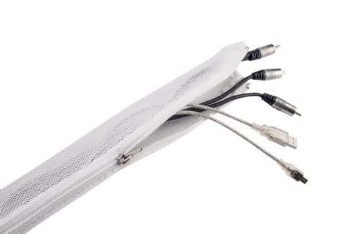 Afbeelding van Cable Socks with zip 30mm White  2 meter