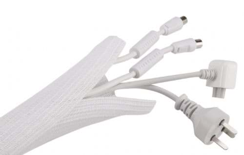 Afbeelding van Self closing cable wrap 10mm White 25 meter