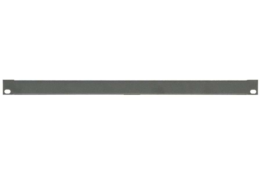 Afbeelding van frontplaat 19inch 2/3HE-U blind staal zwart