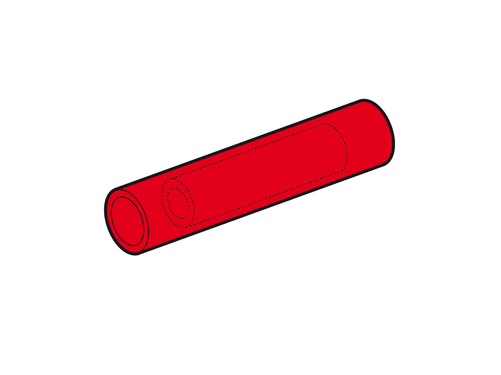 Afbeelding van doorverbinder geisoleerd 10mm2 rood PA6.6 VPE100