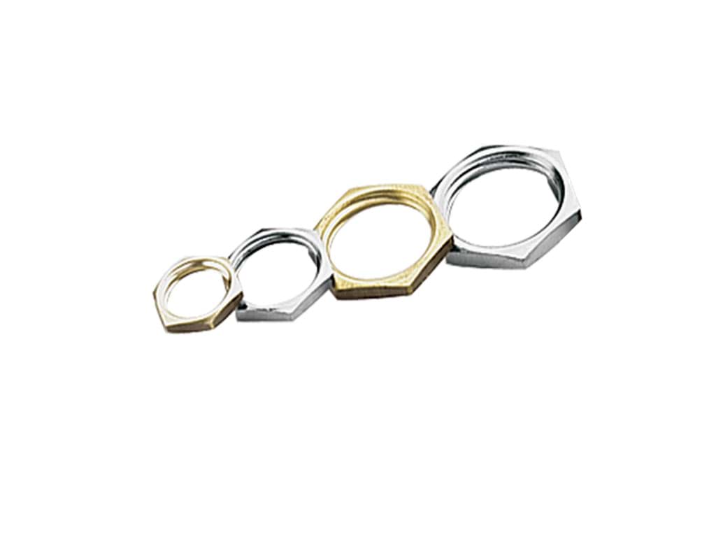 Afbeelding van LOCKNUT M25X1,5 NICKEL PLATED BRASS