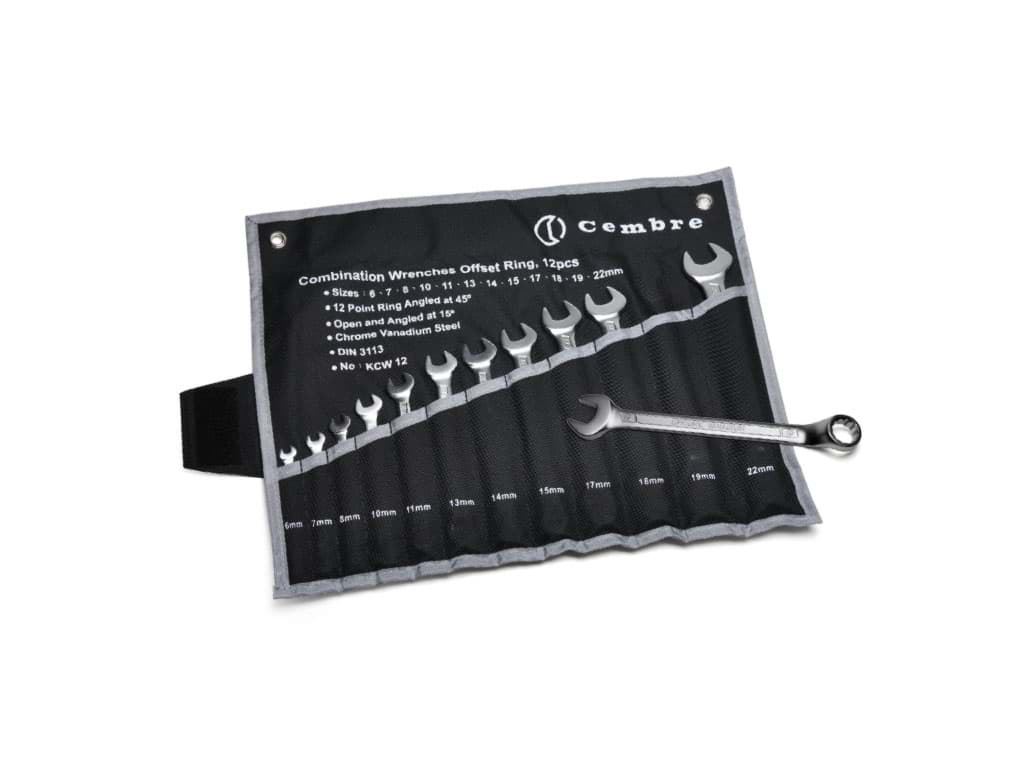 Afbeelding van KCW COMBINATION WRENCH SPANNERS SET OF 12 PIECES FROM 6-22MM. HEXAGONA