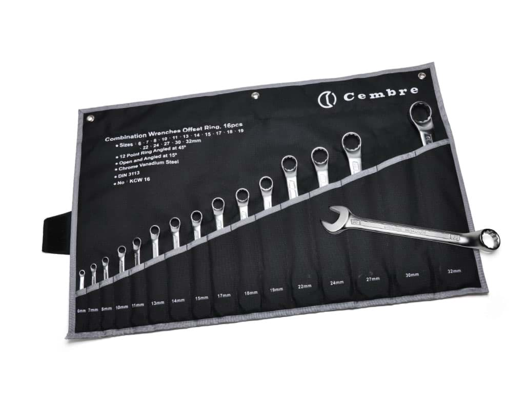 Afbeelding van KCW COMBINATION WRENCH SPANNERS SET OF 16 PIECES FROM 6-32MM. HEXAGONA