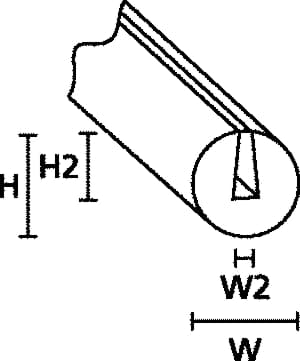 Afbeelding van randbescherming PS1 PVC zwart R75