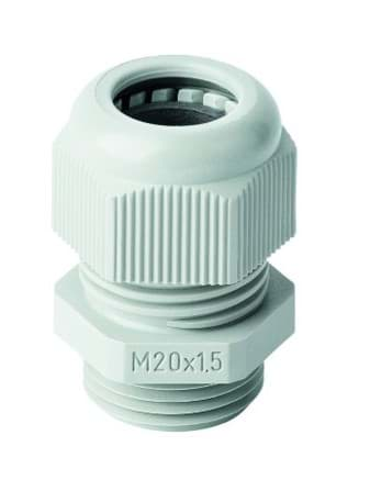 Afbeelding van wartel kunststof IP68 M25 doorlaat 11-17mm tap=8mm lichtgrijs