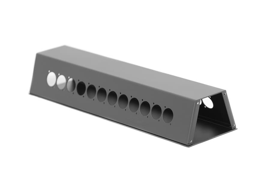 Afbeelding van stagebox-taps+bodemplaat 2x12 XLR-D exclusief zijplaten