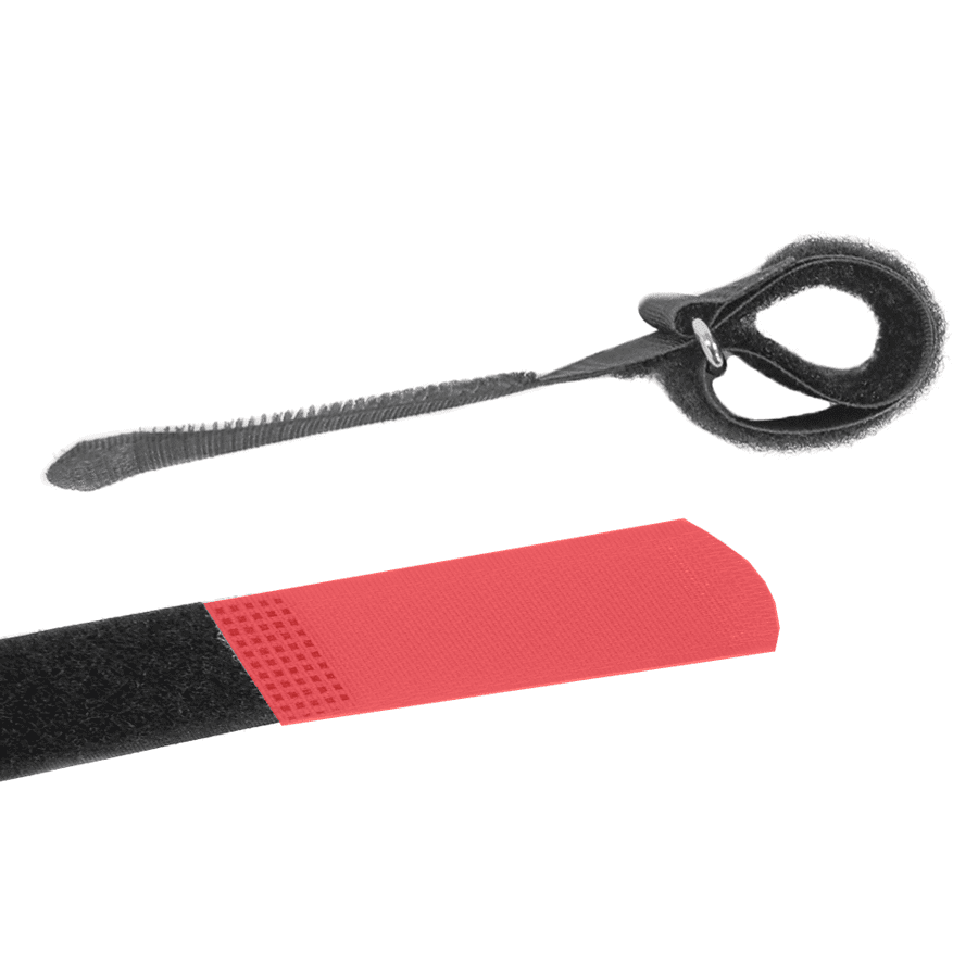 Afbeelding van cable tie 2.5x17+6cm haaktip rood