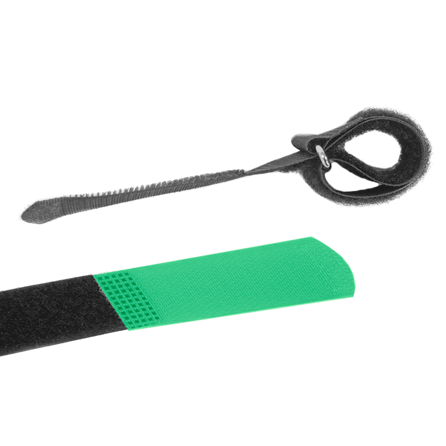 Afbeelding van cable tie 2.5x17+6cm haaktip groen