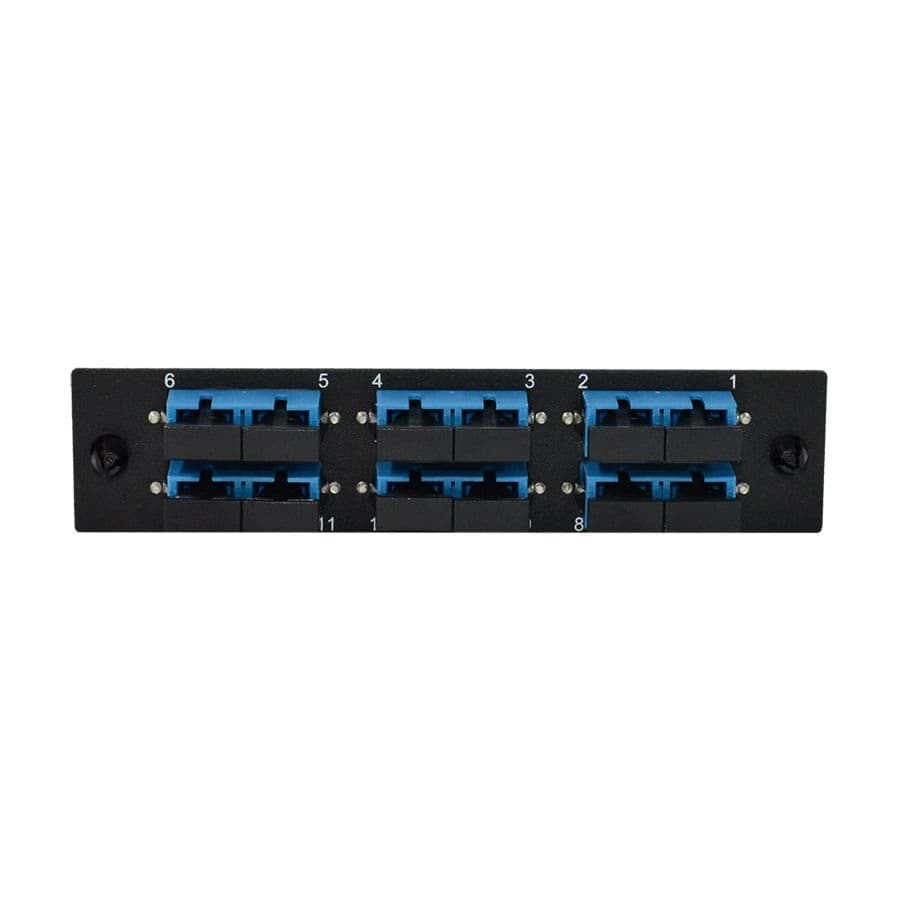 Afbeelding van LGX inzetplaat 6x SC-SC 10G SingleMode OS2 Duplex Blue