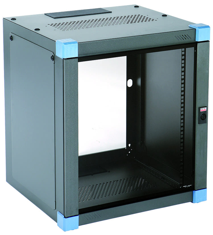 Afbeelding van wandkast 19inch  9HE D400 EASYrack met glasdeur