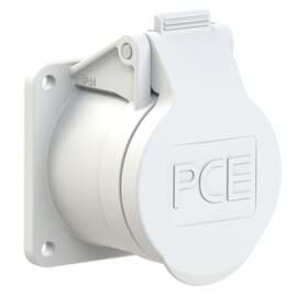 Afbeelding van CEE wcd-inbouwRecht 2p  16A 42V 12h wit 55x55mm IP44 PCE