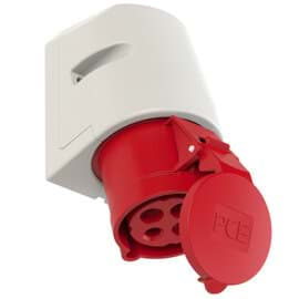 Afbeelding van CEE wcd-opbouw 4p  32A 400V 6h rood IP44 M25 PCE