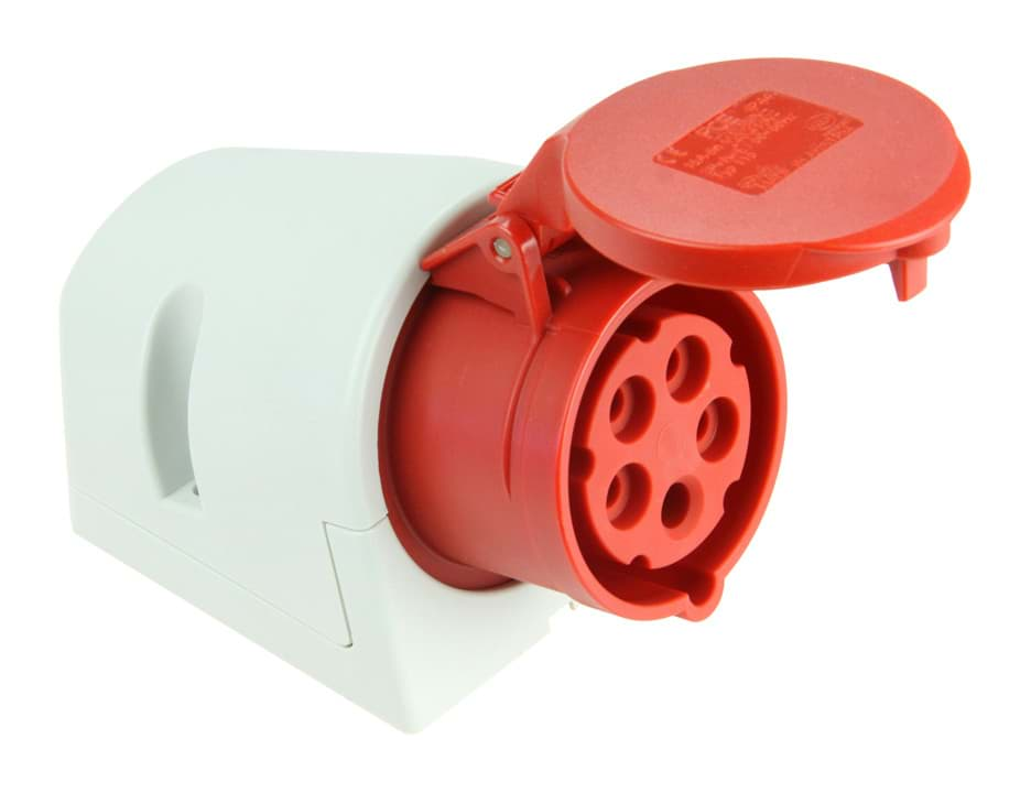 Afbeelding van CEE wcd-opbouw 5p  32A 400V 6h rood/grijs IP44 M25 PCE