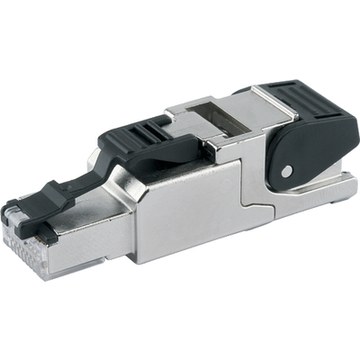 Afbeelding van RJ45 field connector CAT6A met klem 5,0-9,0mm AWG24-22/1 AWG26-22/7