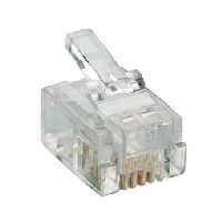 Afbeelding van RJ11 connector 4/6 stranded flat-cable