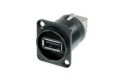 Afbeelding van adapter USB 2.0 A-B reversible in D-housing black