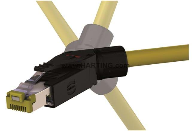 Afbeelding van RJ45 field connector CAT6A 45gr 4 posities