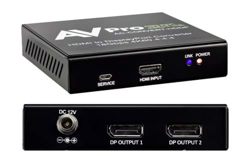 Afbeelding van HDMI Converter + splitter to 2x DisplayPort 18Gbps