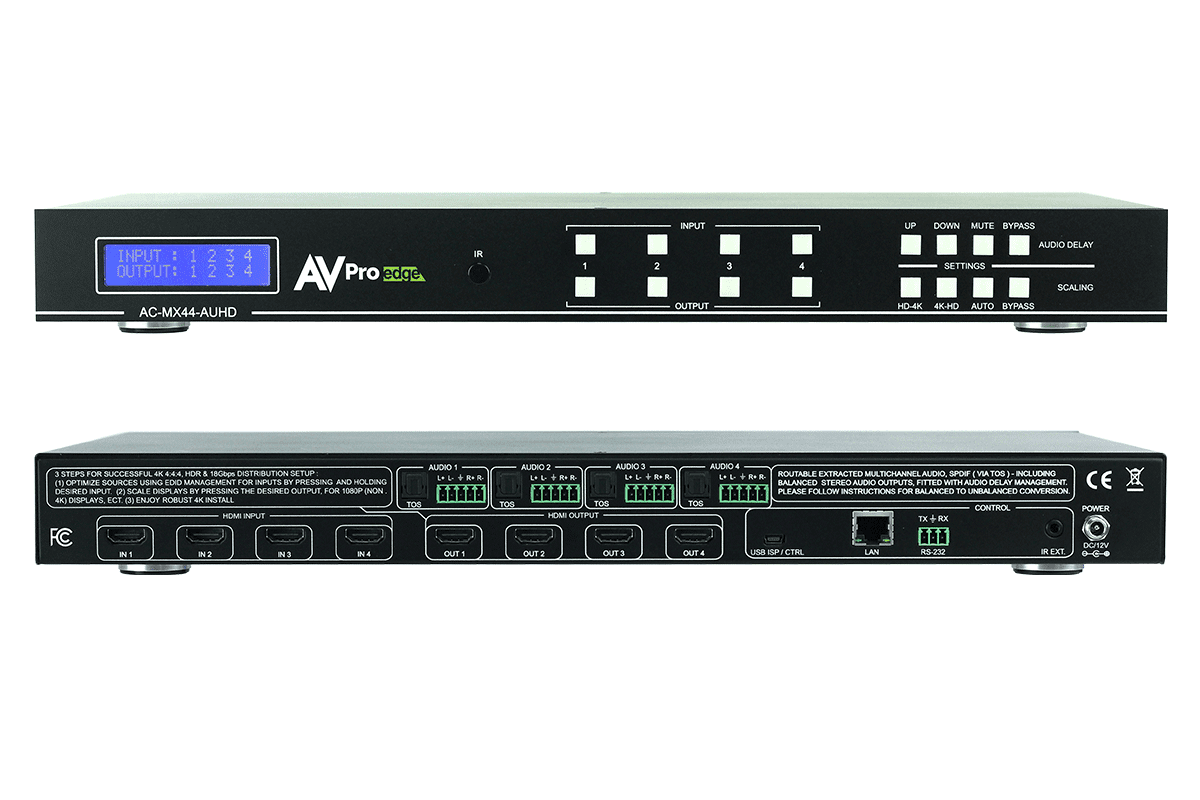 Afbeelding van Matrix Switch 4xHDMI to 4x HDMI 18Gbps