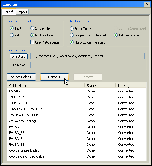 Picture of Testsysteem Software Exporter