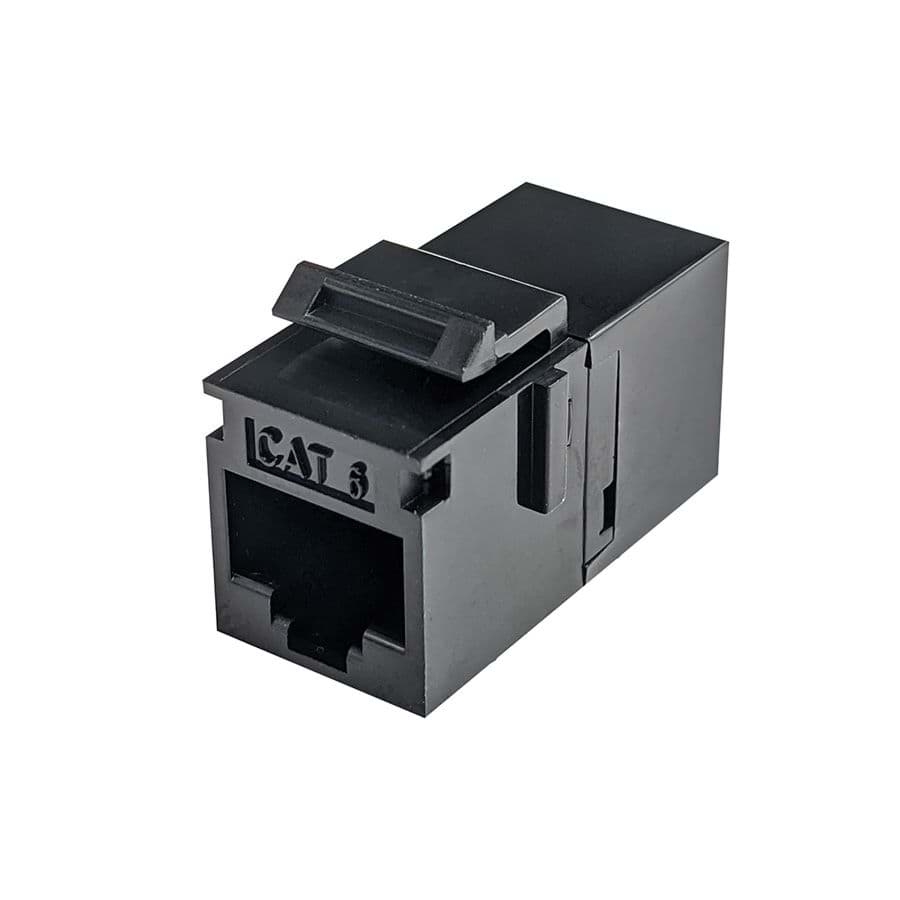 Afbeelding van keystone RJ45/RJ45 CAT6 UTP zwart SCP