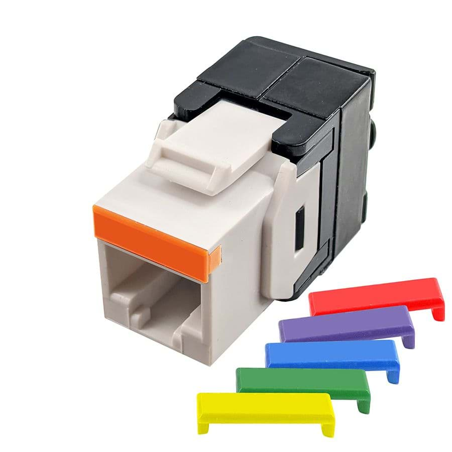 Afbeelding van keystone RJ45/110-Toolless CAT5E UTP wit 180gr SCP