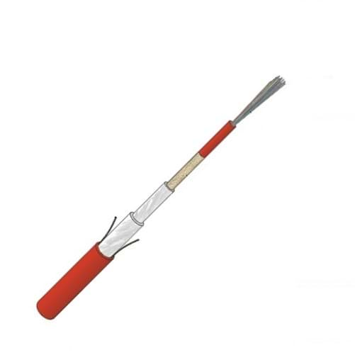 Afbeelding van Fiber Optic Universal ZGGFR Safety Cable E30 12xOM3 50/125 red