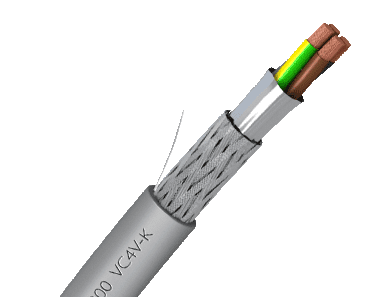 Bild von afgeschermde kabel VC4V-K/LIYCY  3G 2.5mm2 J Eca 0,6/1kV zwart