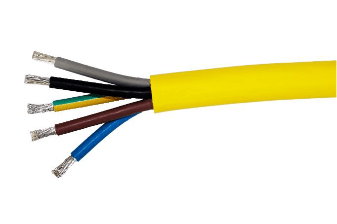 Afbeelding van Alukaflex kabel 07BQ-AF  5G 35mm2 PUR Eca geel