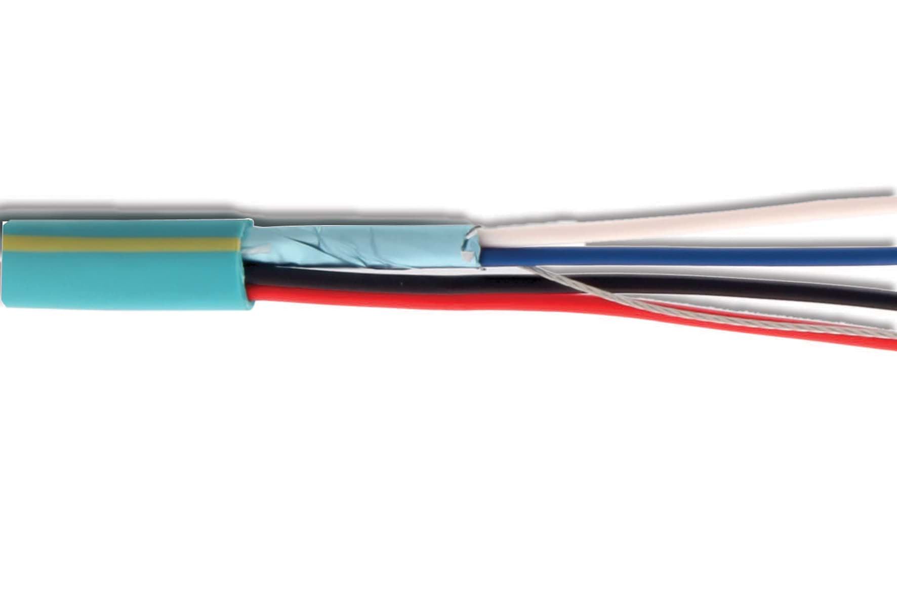 Afbeelding van Crest bus kabel (1x2xAWG22/7 AF)+ 2xAWG18/7 PVC Dca-s3d2a3 teal