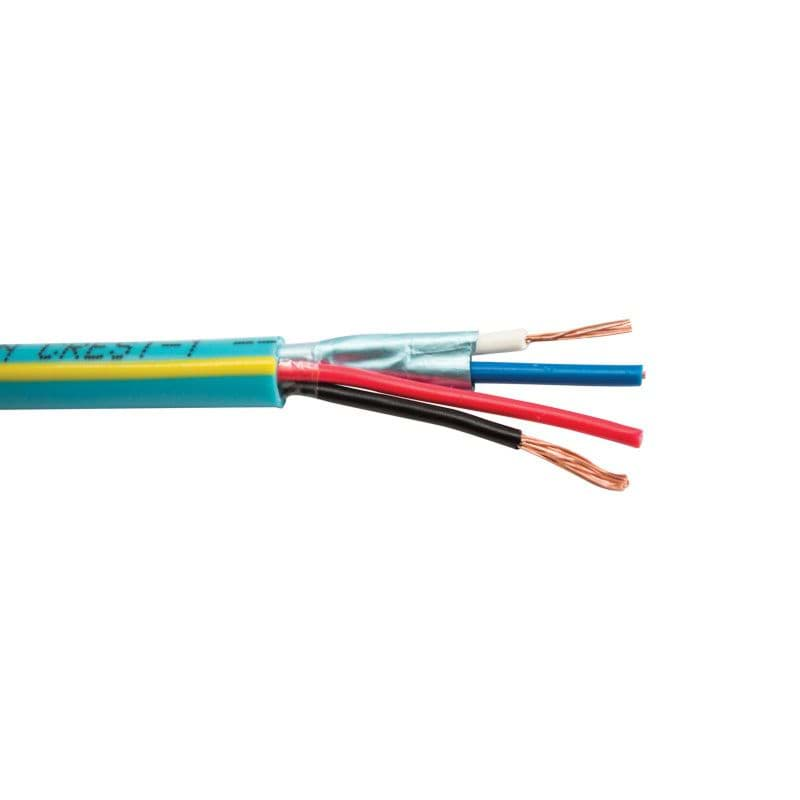 Afbeelding van Crest bus kabel (1x2xAWG22/7 AF)+ 2xAWG18/7 LSZH Dca-s2d1a3 teal