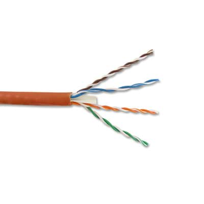 Afbeelding van datakabel CAT6 UTP 550MHz AWG23/1 Dca-s2d2a1 oranje