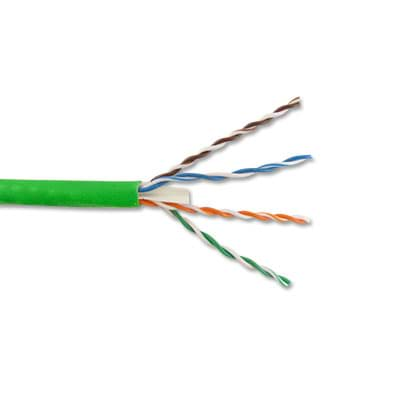 Afbeelding van datakabel CAT6 UTP 550MHz AWG23/1 Dca-s2d2a1 groen