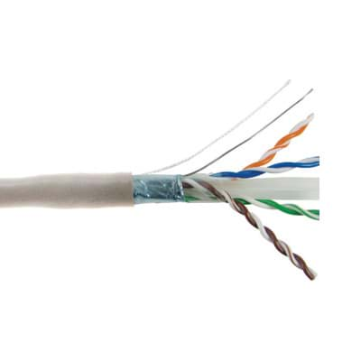 Afbeelding van datakabel CAT6 FTP 550MHz AWG23/1 Dca-s1d1a1 wit