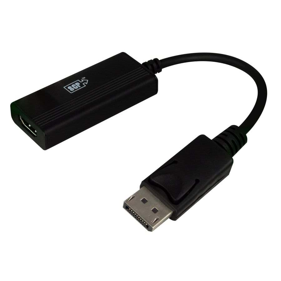 Afbeelding van DisplayPort kabel to HDMI-A female 4K@60Hz zwart 15cm