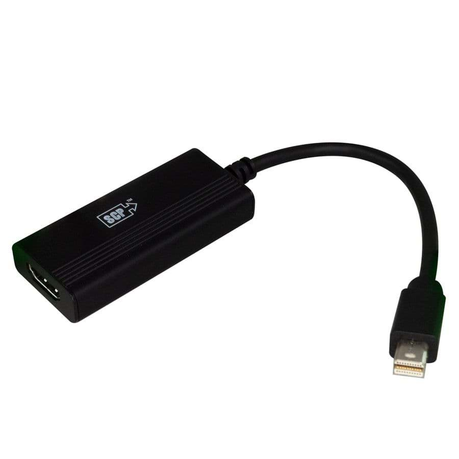 Afbeelding van Mini DisplayPort kabel to HDMI-A female 4K@60Hz zwart 15cm