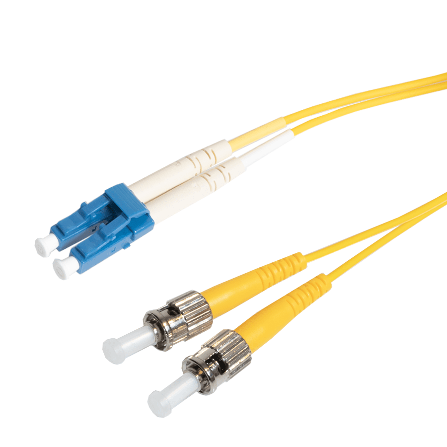 Afbeelding van patchcord SingleMode Duplex LC-ST 50m G652D Yellow d2mm Enhanced