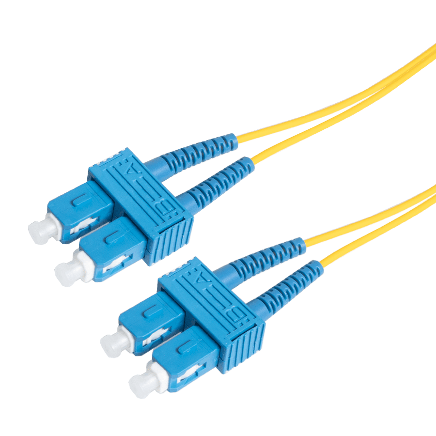 Afbeelding van patchcord SingleMode Duplex SC-SC  0.5m G652D Yellow d3mm Enhanced