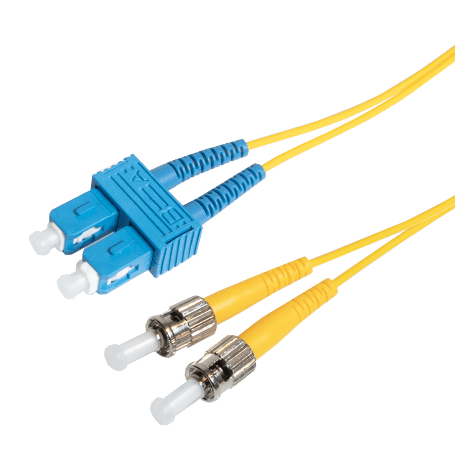 Afbeelding van patchcord SingleMode Duplex SC-ST  0.5m G652D Yellow d3mm Enhanced