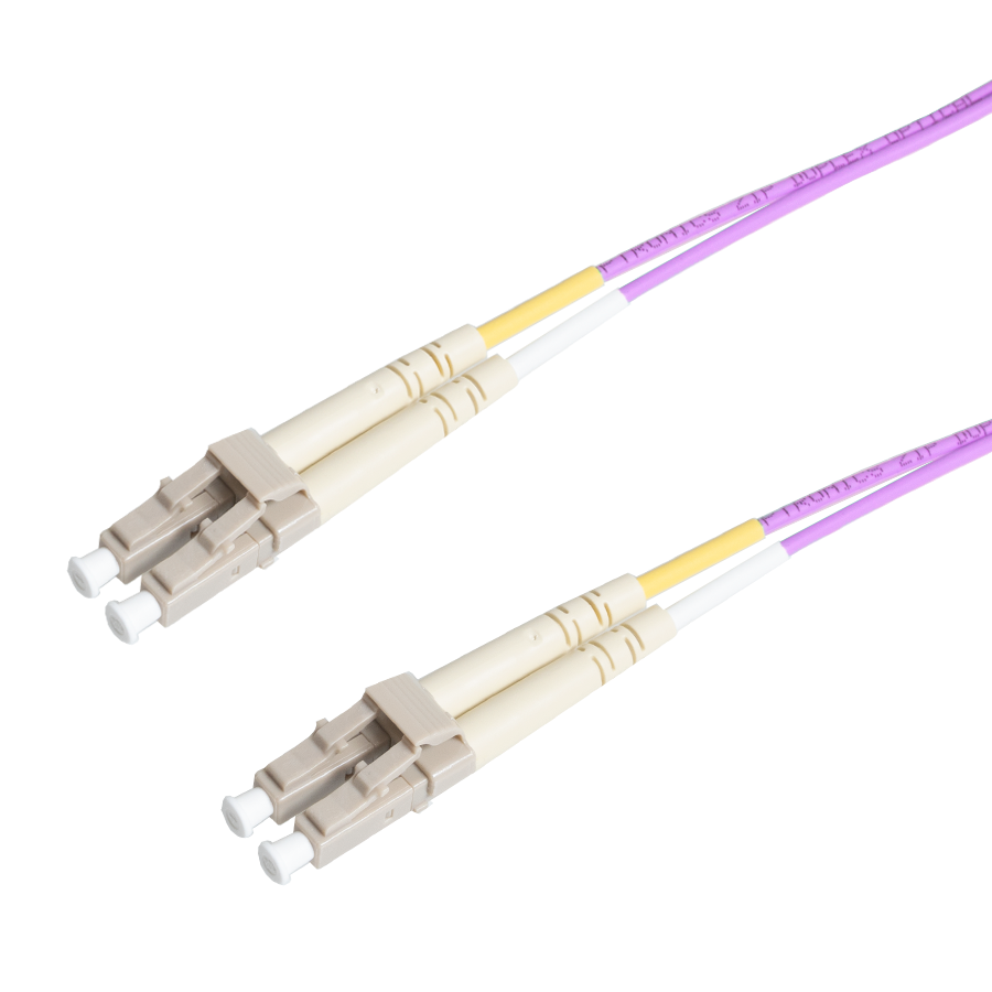 Afbeelding van patchcord MultiMode Duplex LC-LC  2.0m OM4 Violet d2mm Enhanced